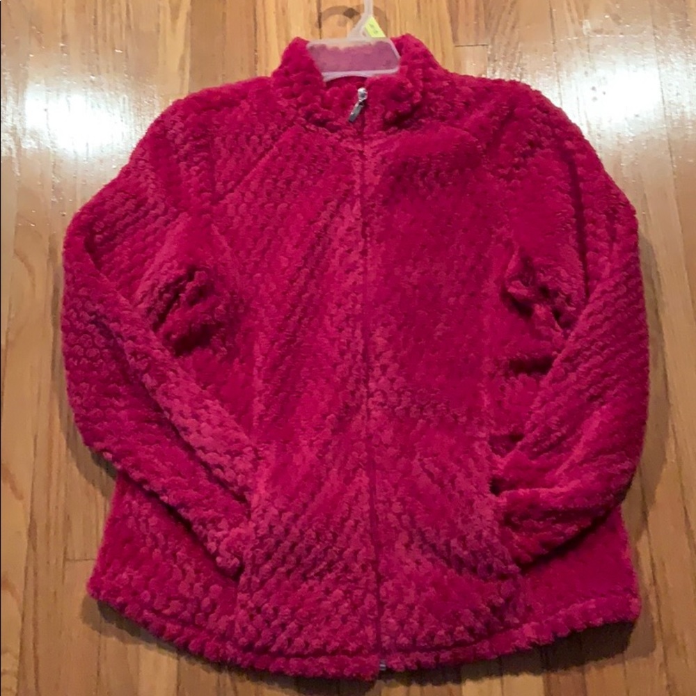 Pink super soft zip up jacket